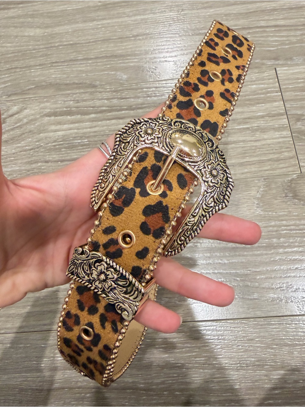 Leopard Western Belt